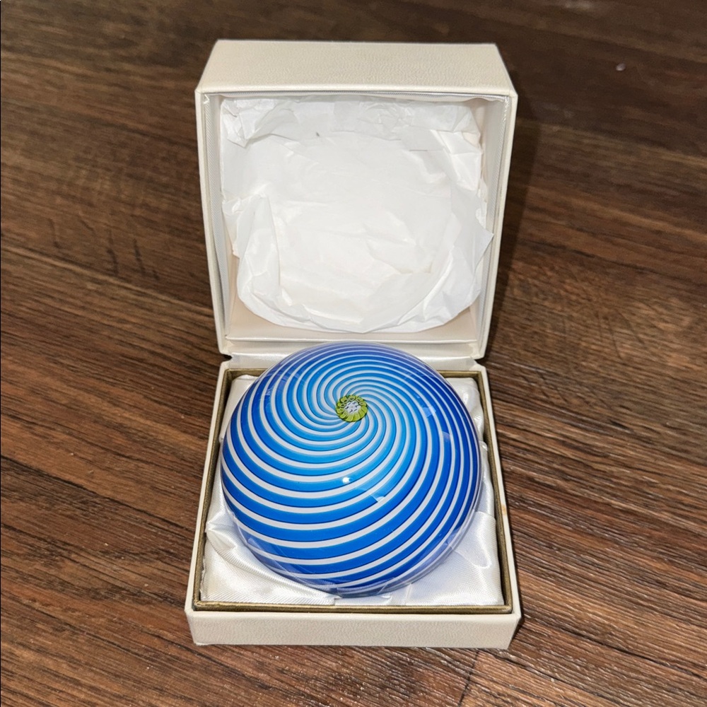 Saint-Louis Pinwheel Glass Paperweight, 1971